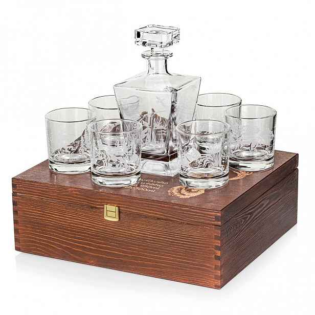 Sada na whisky 6+1 Lovecká karafa a sklenice v krabičce (imperial)
