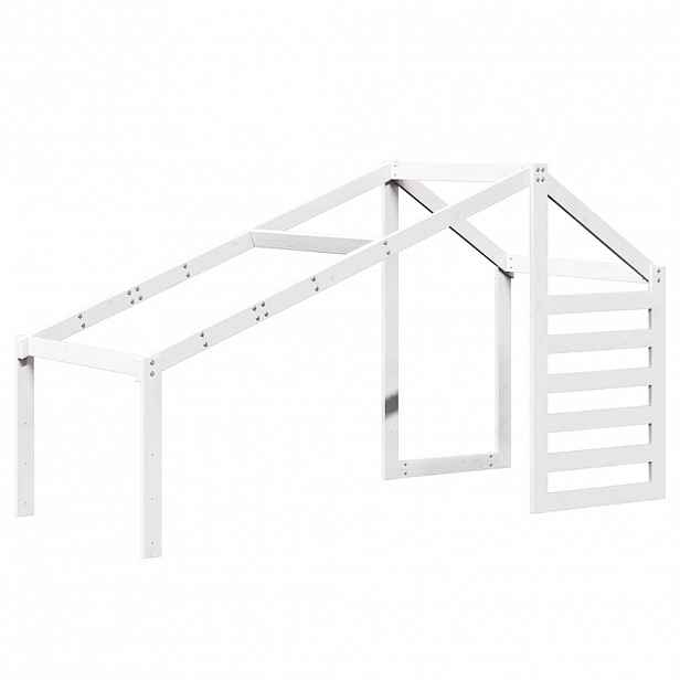 vidaXL Střecha na dětskou postel bílá 188x97x113 cm masivní borovice