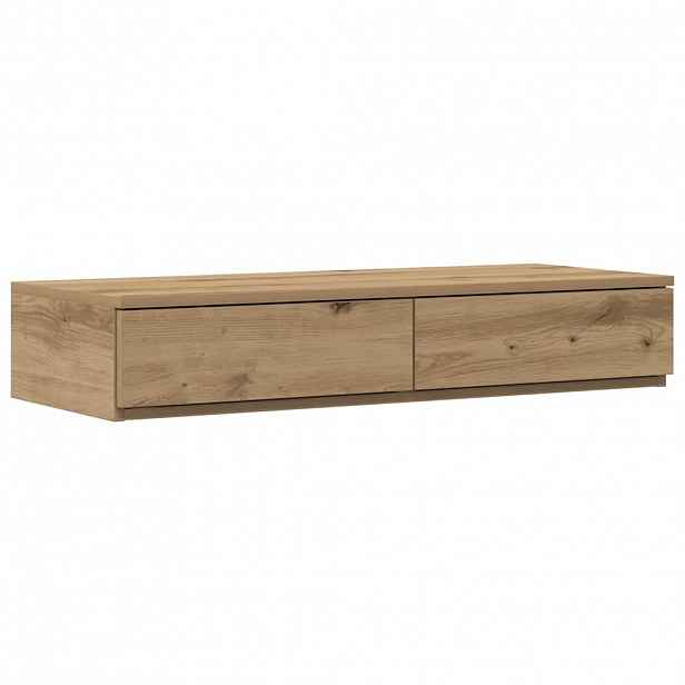 vidaXL Zásuvky pod postel Artisanový dub 80 x 36,5 x 16,5 cm
