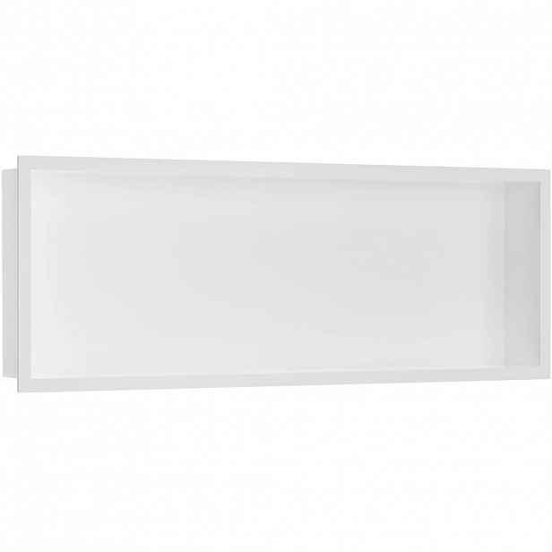 Zápustná polička/nika s okrajem do obkladu - bílá matná - 90x30x10 cm