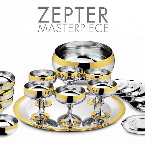 Zepter Baron Gold - dezertní souprava