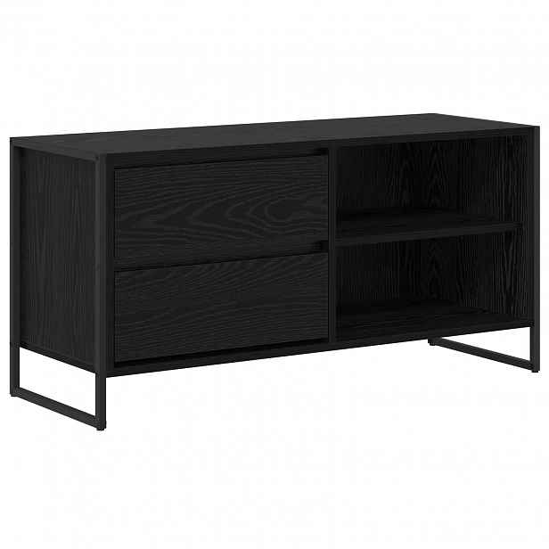 vidaXL Televizní skříň 100 x 36 x 49,5 cm Černý dub Kompozitní dřevo