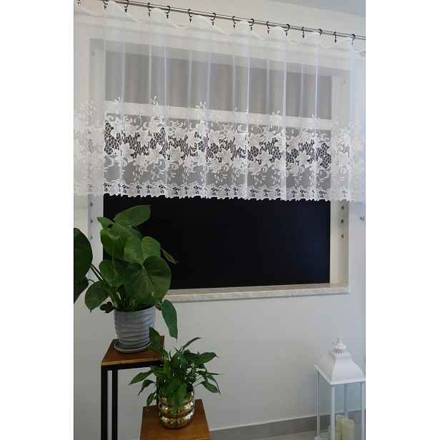 Mg Záclona žakár 31153 Bílá 300x120 cm Hotová Obšitá M