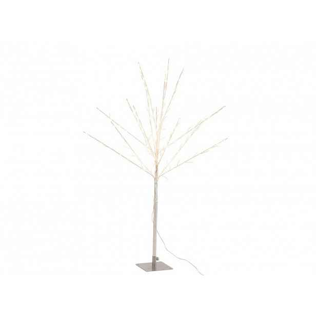 Svítící vánoční stromek SILVER GLOW 56×56×100 cm, stříbrný