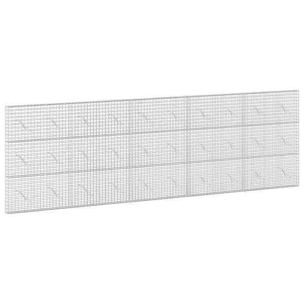 vidaXL Gabion s drátem 3,5 mm a síťkou 5x5 cm 500x10x150 cm