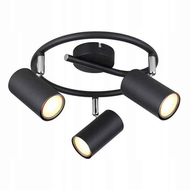 Lampa spotová černá Allvi pro osvětlení stěny Globo