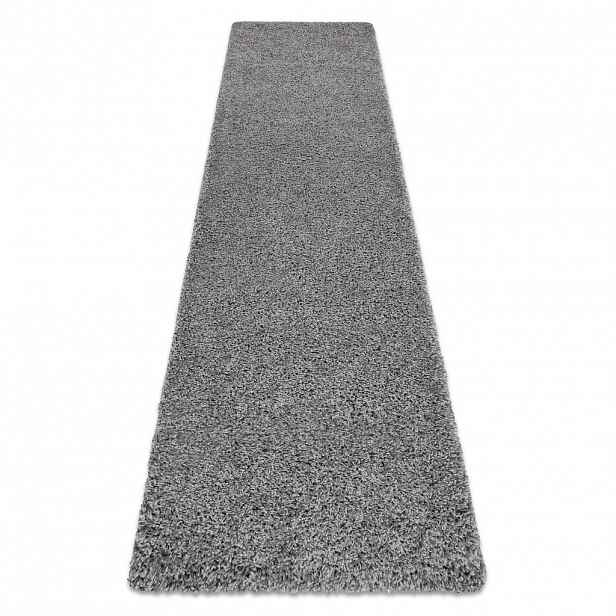 rugsX BĚHOUN SOFFI shaggy 5cm šedá - do kuchyně, předsíně, chodby, haly 60/200 cm