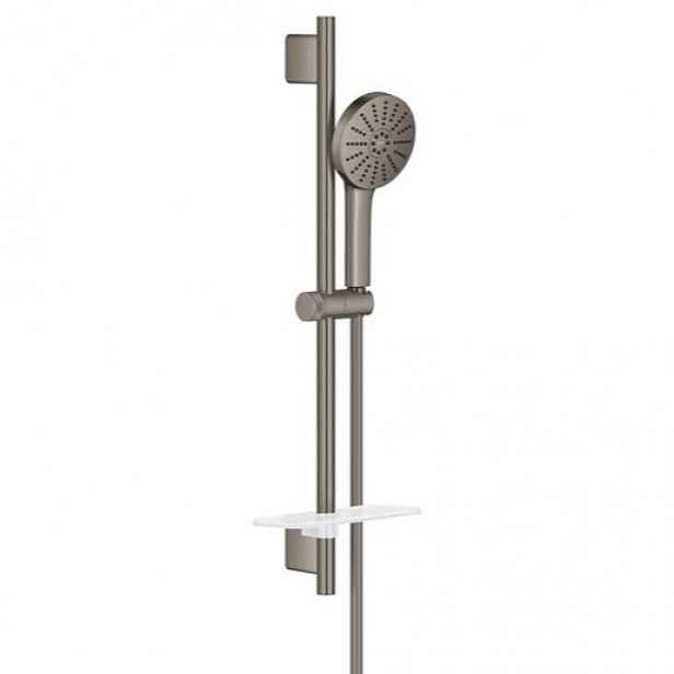 Sprchový set Grohe Vitalio Joy+ s poličkou kartáčovaný Hard Graphite 134866AL00