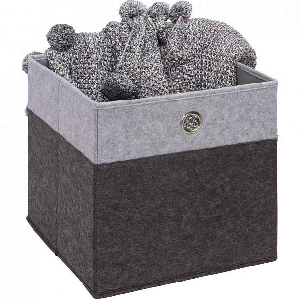 XXXLutz SKLÁDACÍ KRABICE, kov, textil, karton, 27 l Carryhome - 007968009101