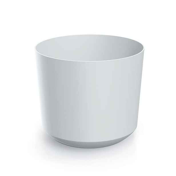 Prosperplast Plastový květináč TUBOS bílý matný, varianta 14,8 cm