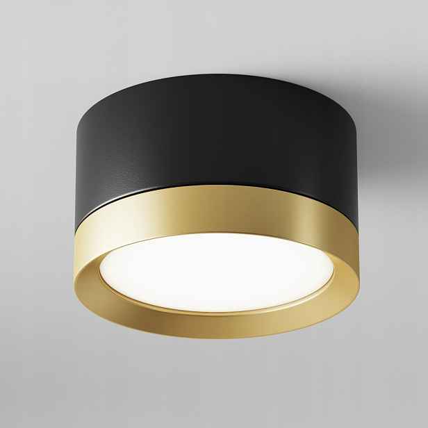 Stropní bodová lampa stropní svítidlo kulatý spot Hoop černá zlatá Maytoni GX53