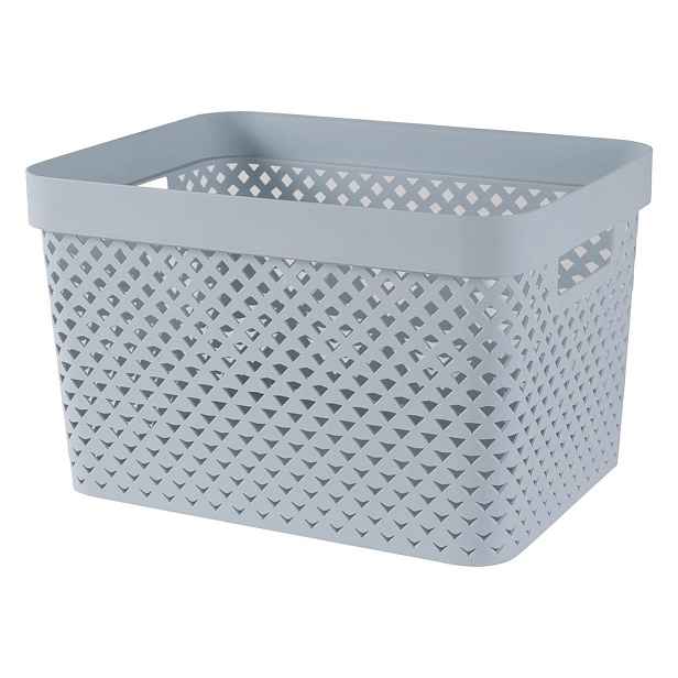 Světle modrý plastový úložný box 35,5x26x22 cm Pure – Curver
