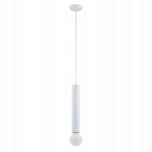 Závěsná lampa Alfa Twister bílá tuba 1xE27 kov IP20 95 cm