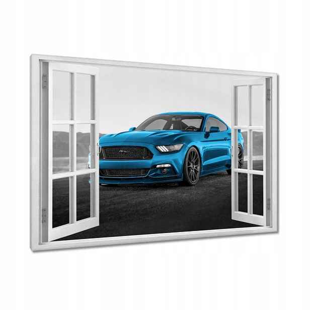 Obrazy 120x80 Modrý Ford Mustang
