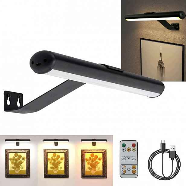 Bodová Lampa Napájená Bateriemi, Regulovatelný Jas, 3 Teploty Barev