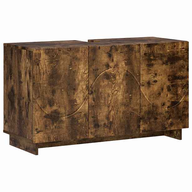 vidaXL Koupelnová skříňka Kouřový dub 101 x 41 x 58 cm