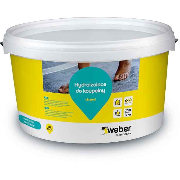 Hmota hydroizolační weber akryzol 15 kg