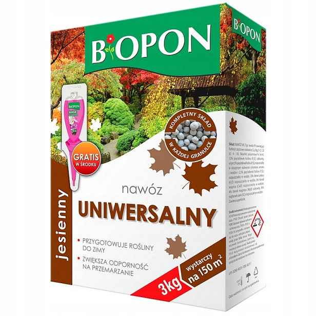 Podzimní Hnojivo. Univerzální Kartonový Granulát S Úchytem, 3 Kg