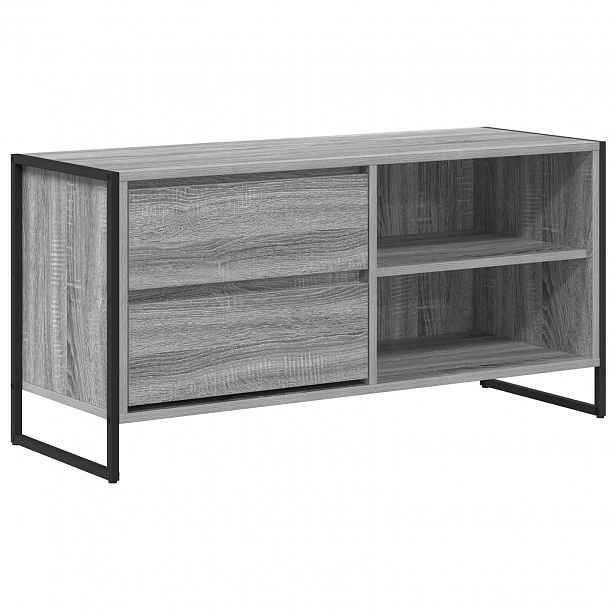 vidaXL Televizní skříň 100 x 36 x 49,5 cm Šedý Sonoma Kompozitní dřevo