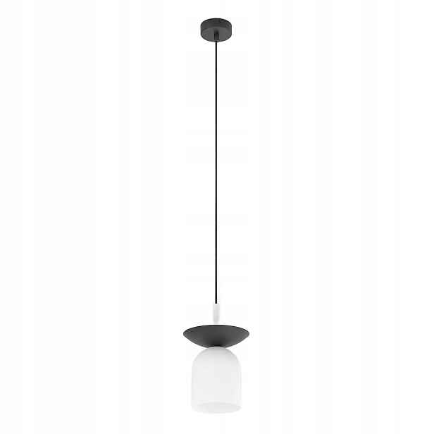 Závěsná lampa černobílá 1xE14 10W Emibig Ego, moderní minimalismus
