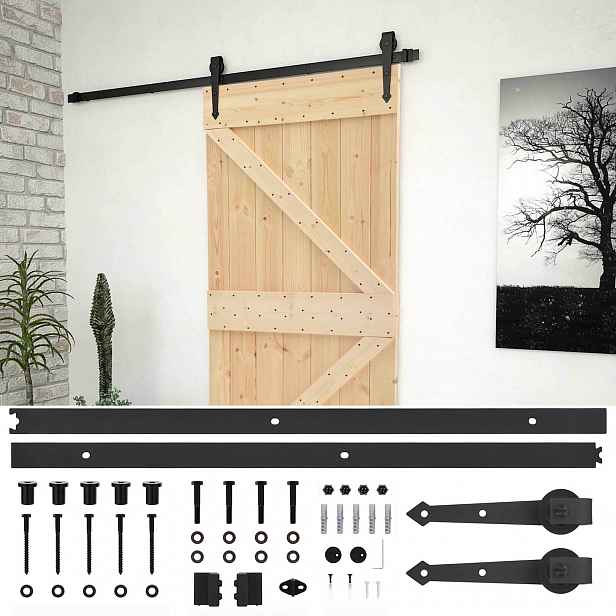 vidaXL Posuvné dveře 90 x 210 cm Masivní borovicové dřevo
