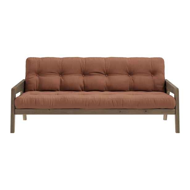 Oranžová rozkládací pohovka 204 cm Grab - Karup Design