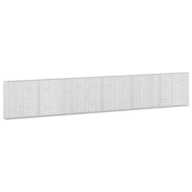 vidaXL Gabion s drátem 3,5 mm a síťkou 5x5 cm 600x20x100 cm