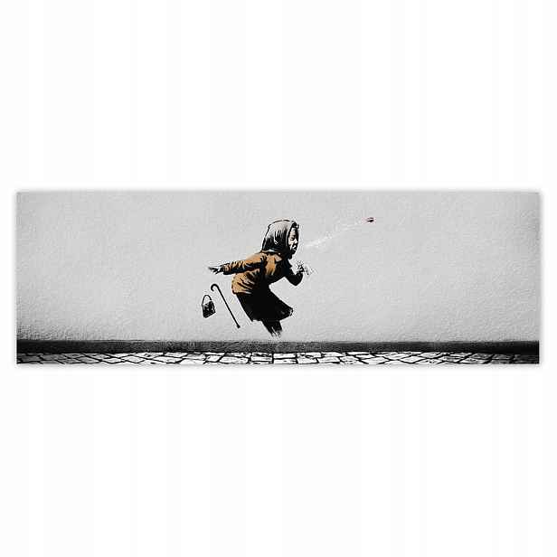 Plakáty 200x66 Banksy Kýchající babička