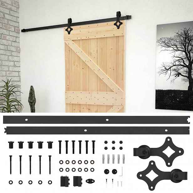 vidaXL Posuvné dveře 90 x 210 cm Masivní borovicové dřevo