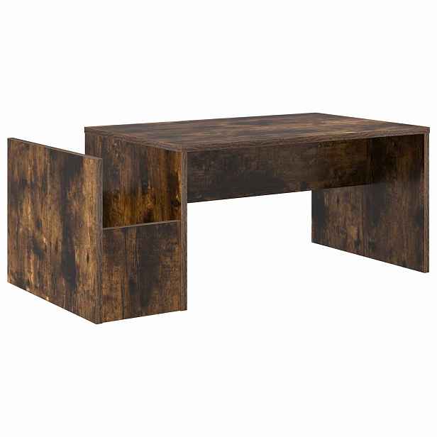 vidaXL Konferenční stolek Kouřový dub 90 x 45 x 35 cm Kompozitní dřevo