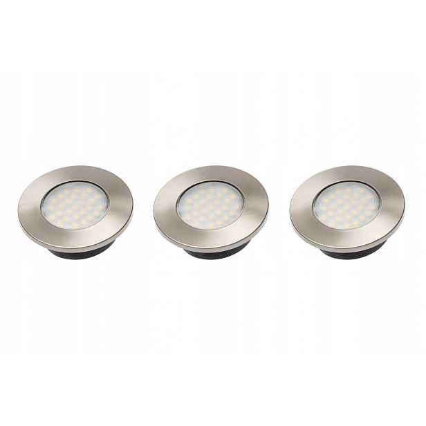 Sada Led Barri Plus, 3x kulaté zapuštěné svítidlo 27 Led 3528SMD, teplé
