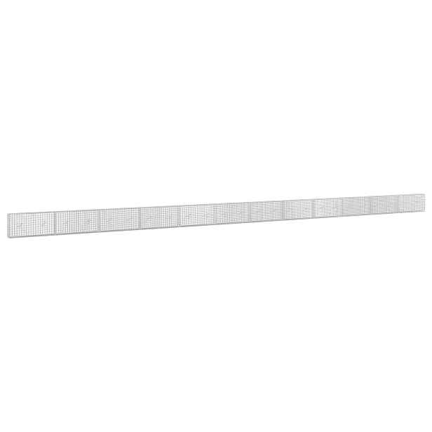 vidaXL Gabion s drátem 3,5 mm a síťkou 5x5 cm 1200x20x50 cm
