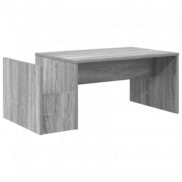 vidaXL Konferenční stolek Šedý Sonoma 90 x 45 x 35 cm Kompozitní dřevo
