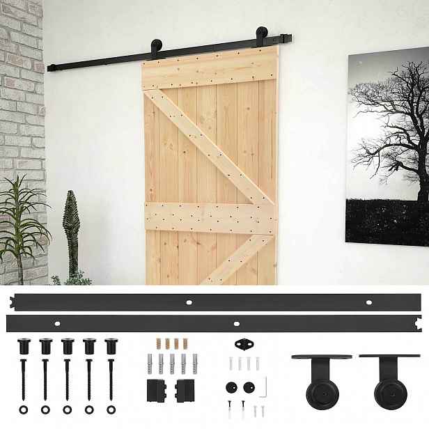 vidaXL Posuvné dveře 90 x 210 cm Masivní borovicové dřevo