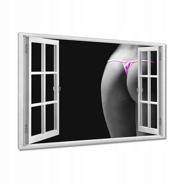 Obrazy 120x80 Růžové tanga