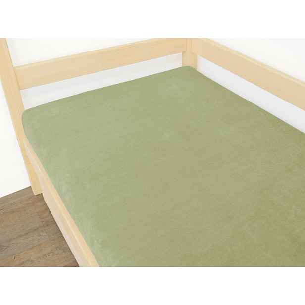 Benlemi Jednolůžkové prostěradlo z mikroplyše Zvolte barvu: Zelená, Zvolte rozměr: 90 x 160 cm