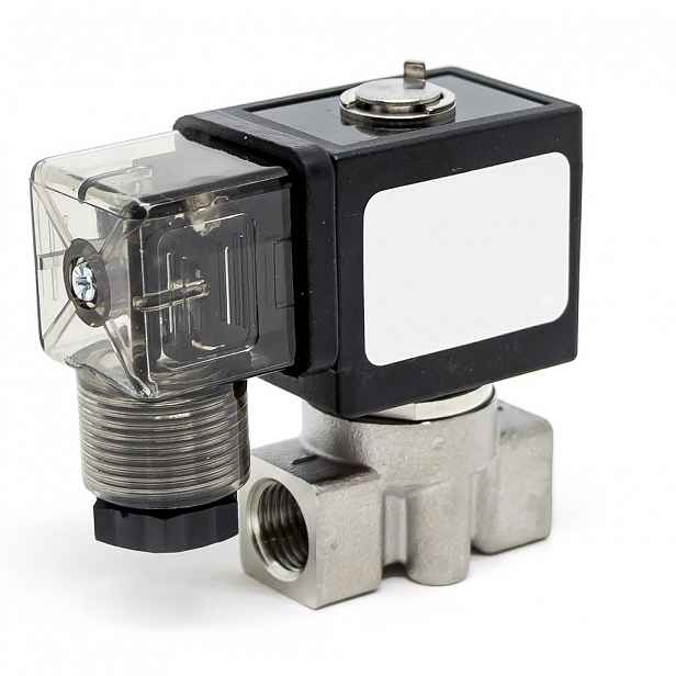 Elektrohydraulický ventil 1/4 Nc Viton nerezový 24DC 8W