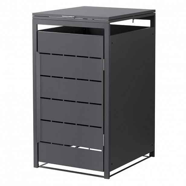 ML-DESIGN BOX NA POPELNÍKY 1 ks 240 l 68 x 80 x 120 cm antracitový z oceli odolný proti povětrnostním vlivům