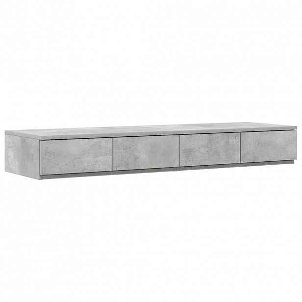 vidaXL Zásuvky pod postel Betonově šedá 120 x 36,5 x 16,5 cm
