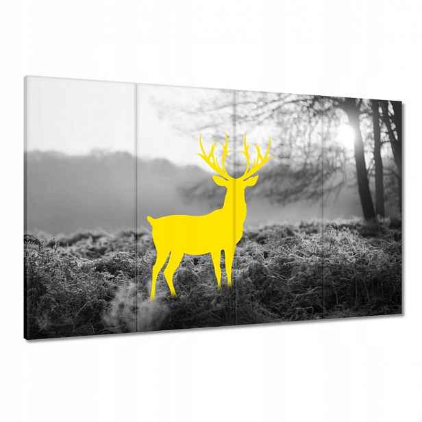 Obrazy 120x80 Žlutý jelen Les Krajina