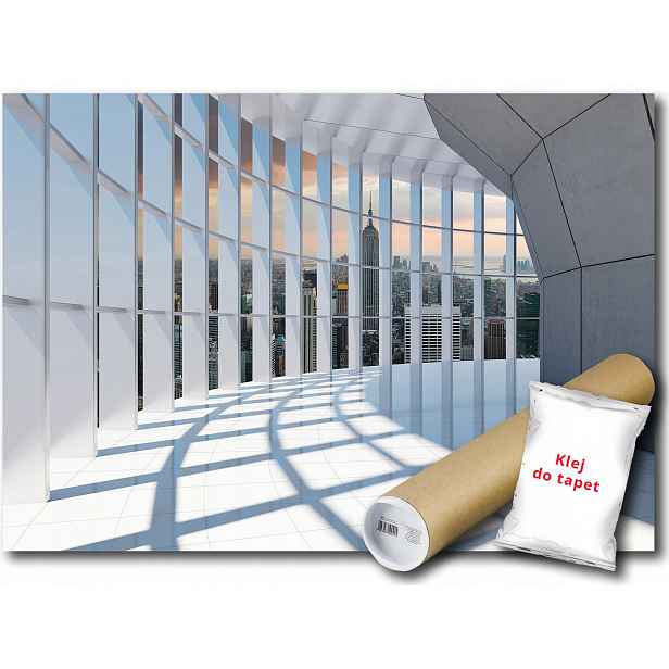 Fototapeta Korytarz Okno 24A F2XL 312x219 F10036