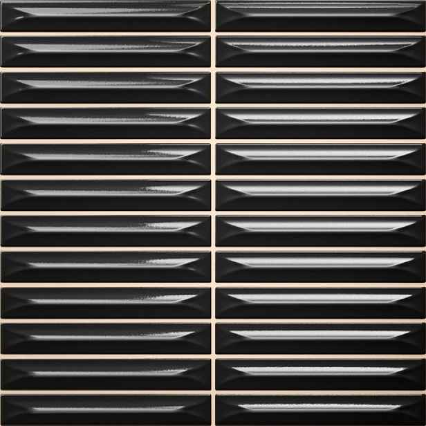 Obklad Vilar Albaro Arrow black 20x20 cm reliéfní ARROW151BK