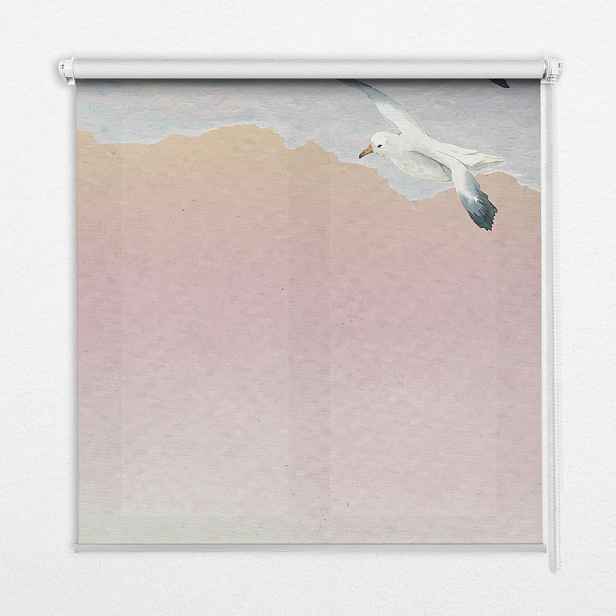 TULUP VNITŘNÍ roleta - okenní roleta - roleta - 120x140 cm - Létající ptáci