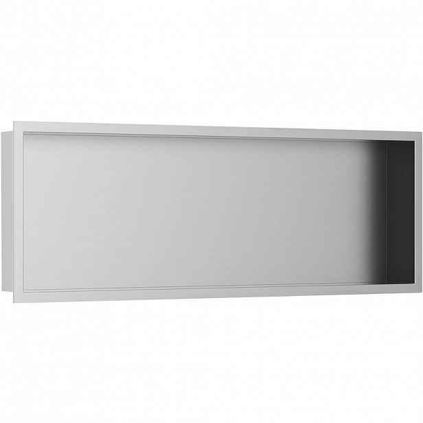 Zápustná polička/nika s okrajem do obkladu - nerezová  - 90x30x10 cm