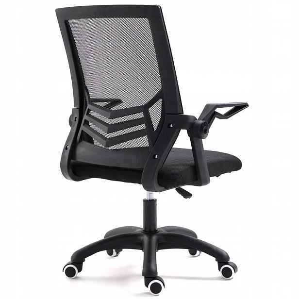 Ergonomická otočná kancelářská židle, křeslo ze síťoviny černé