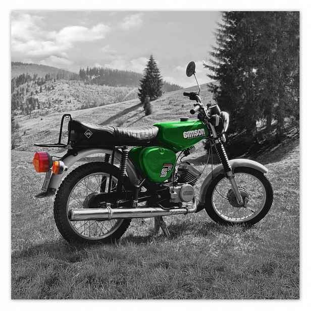 Fototapety 312x312 Zelená Simson S51 E