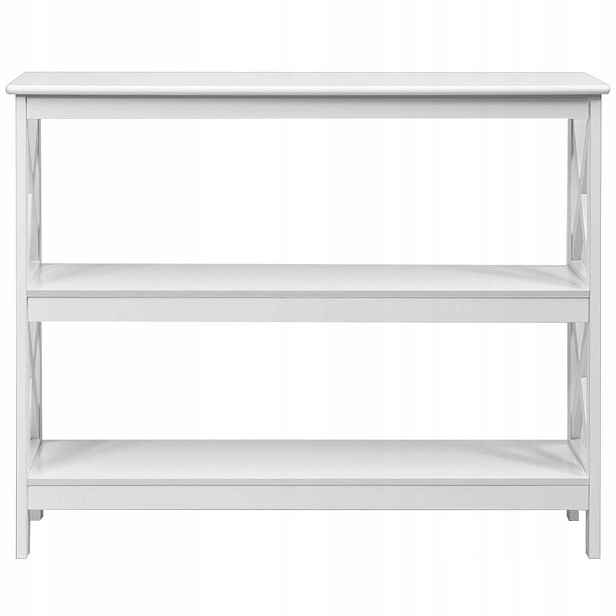 Konzolový Stolek Costway bílá matná 100 x 80 x 33 cm