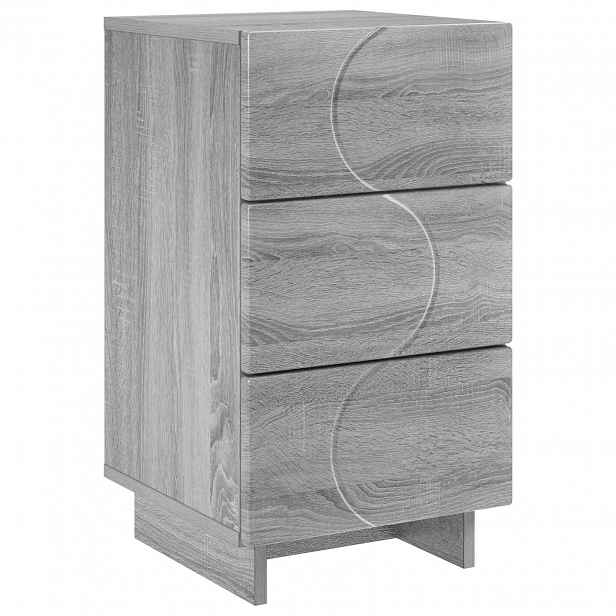 vidaXL Noční skříňka Šedý Sonoma 33,5 x 34,5 x 60 cm Kompozitní dřevo