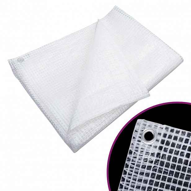 vidaXL Plachta 140 g/m² 3 x 5 m bílá