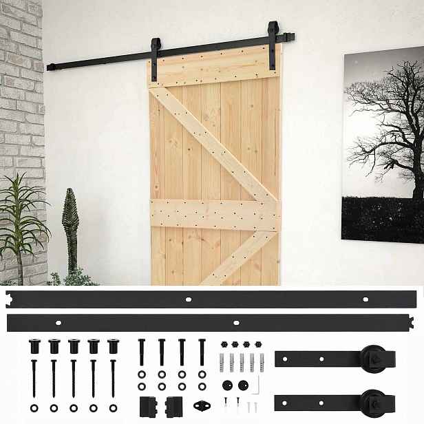vidaXL Posuvné dveře 90 x 210 cm Masivní borovicové dřevo